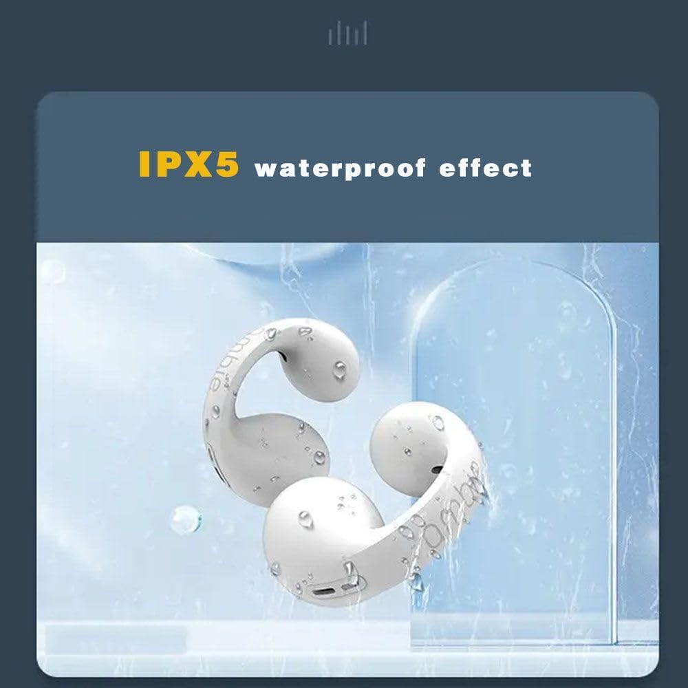 Cuffie Sportive Open Ear Comfort, Sicurezza e Stile in Movimento Bianco