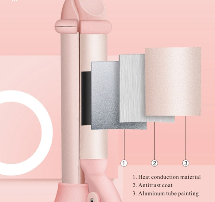 Piastra Ferro Arricciacapelli Professionale Portatile e Power bank Rivestimento In Ceramica