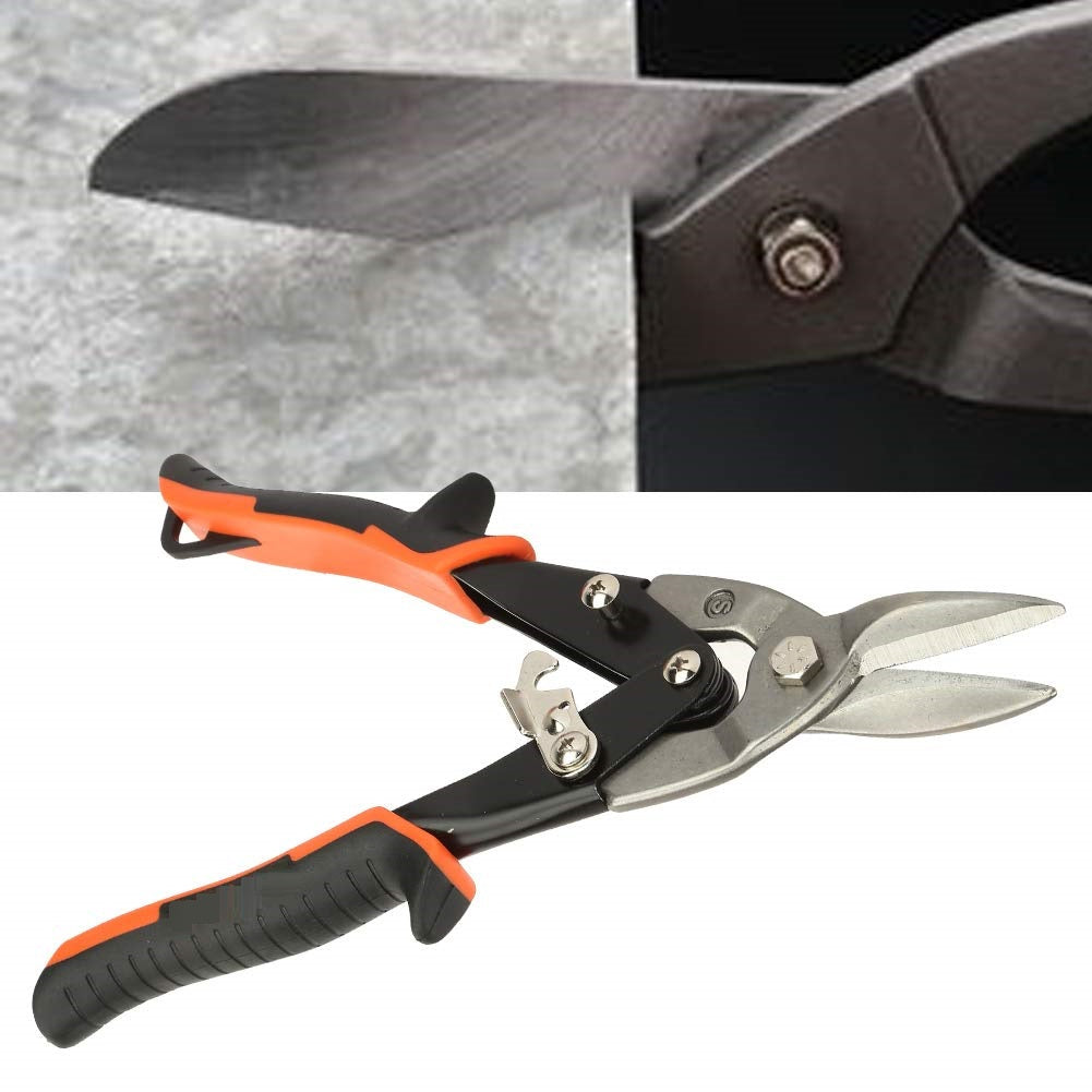 Cesoia per metallo lamiera forbici stagno per alluminio rame con impugnatura ergonomica 250 mm lame cromo vanadio