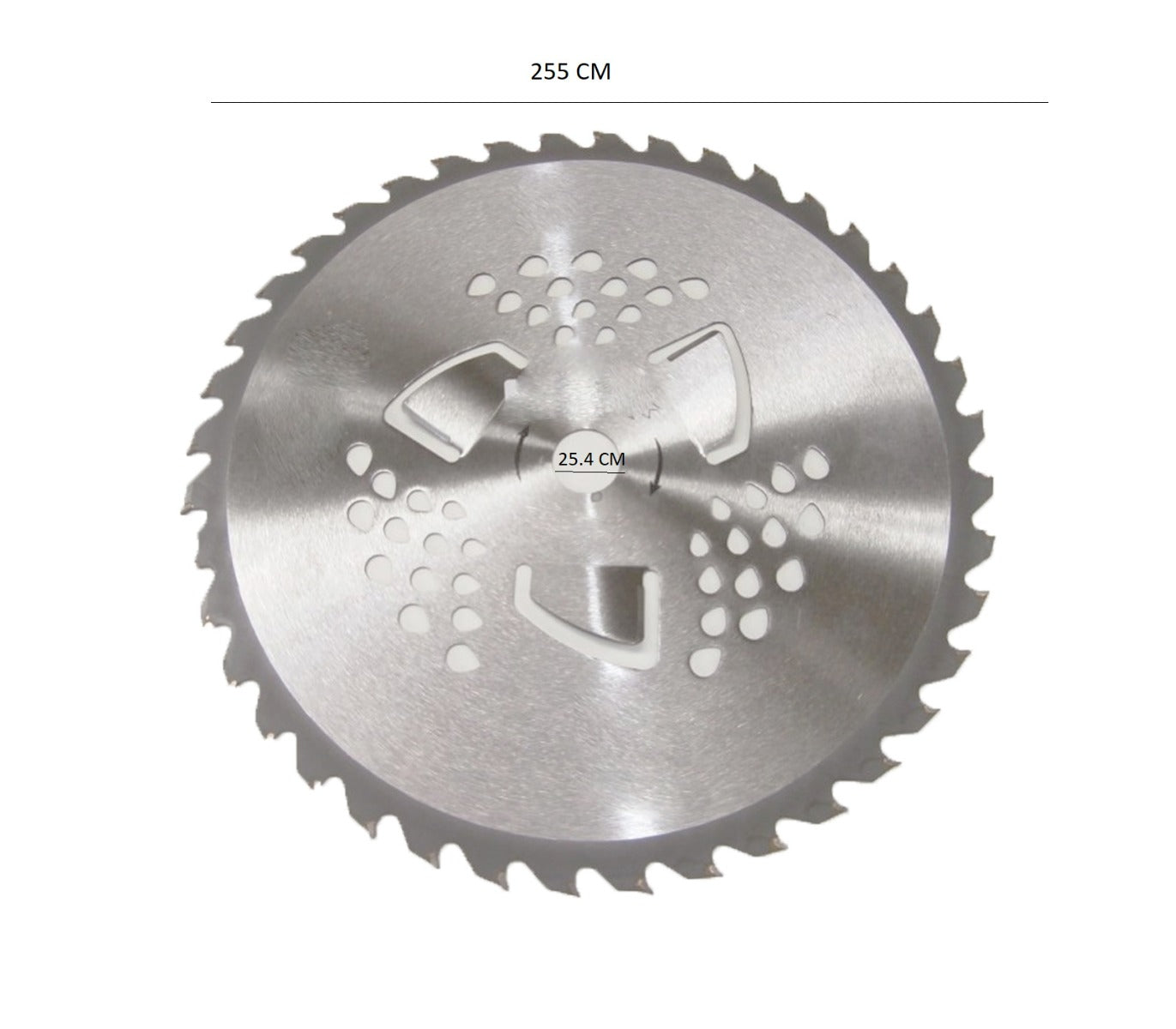 Disco ricambio decespugliatore lama 40t tagliaerba circolare 225cm foro 25.4 cm