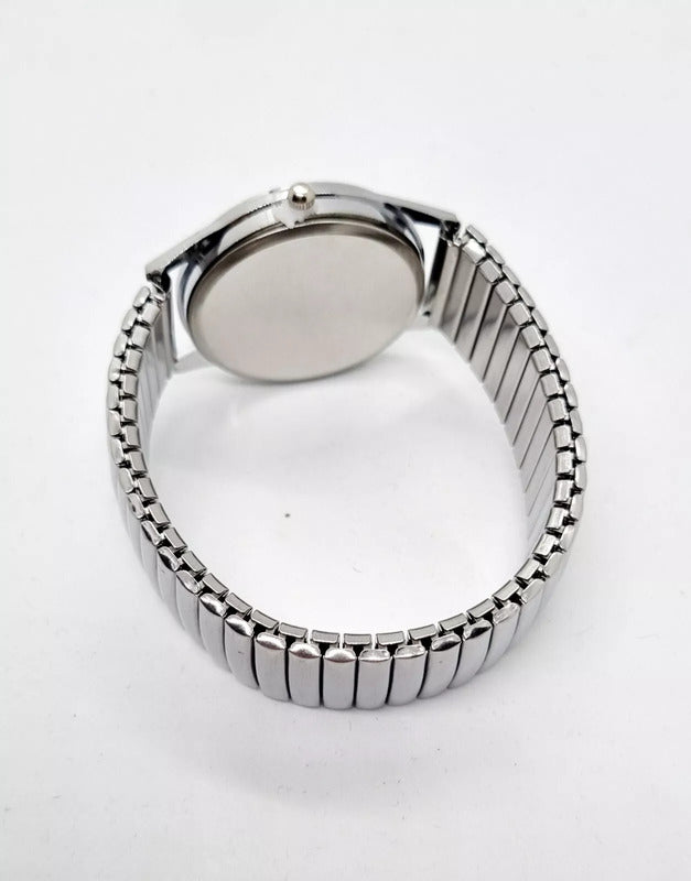 Orologio da Polso Elastico in Acciaio Inossidabile Bianco