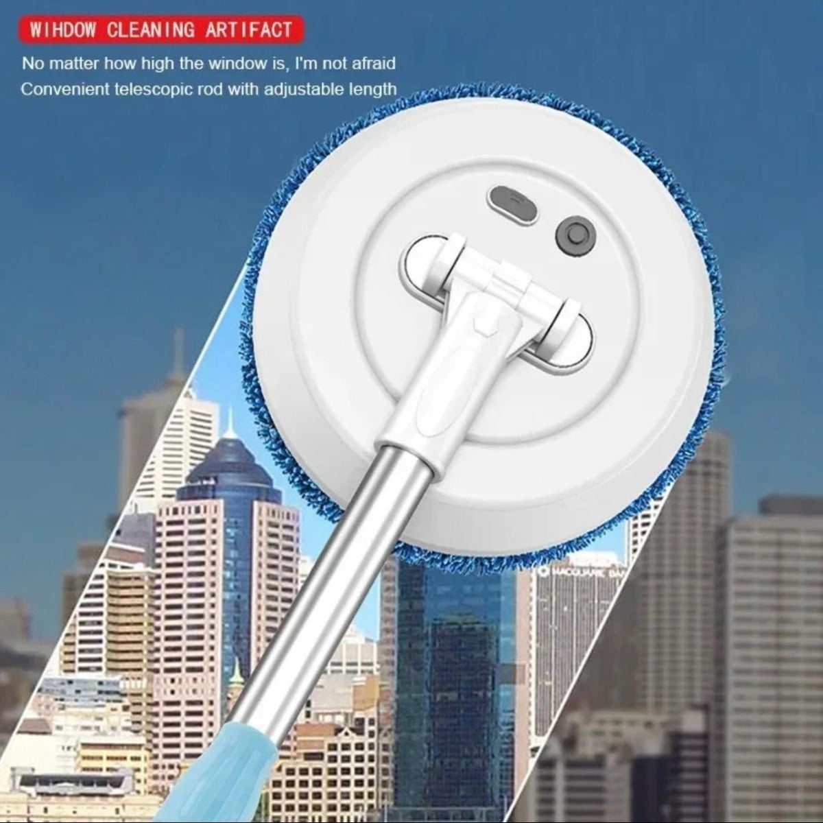 Macchina Intelligente Multiuso per Pulizia - Pulitore Portatile a Rotazione per Pavimenti, Vetri dell'Auto e Finestre di Casa