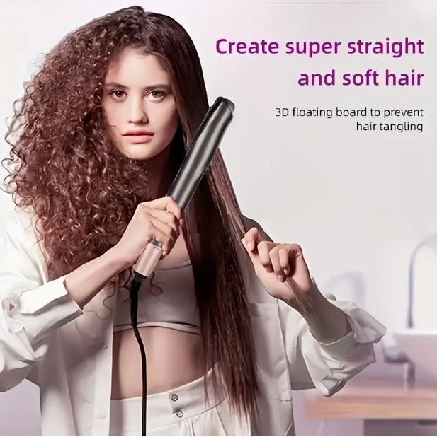 Piastra e Arricciacapelli 2-in-1 con Tecnologia Twist – Display LCD e Calore Regolabile