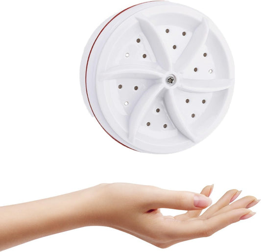 Mini Lavatrice Portatile ad Ultrasuoni - Compatta e Pratica per Viaggi, Campeggio e Piccoli Bucati