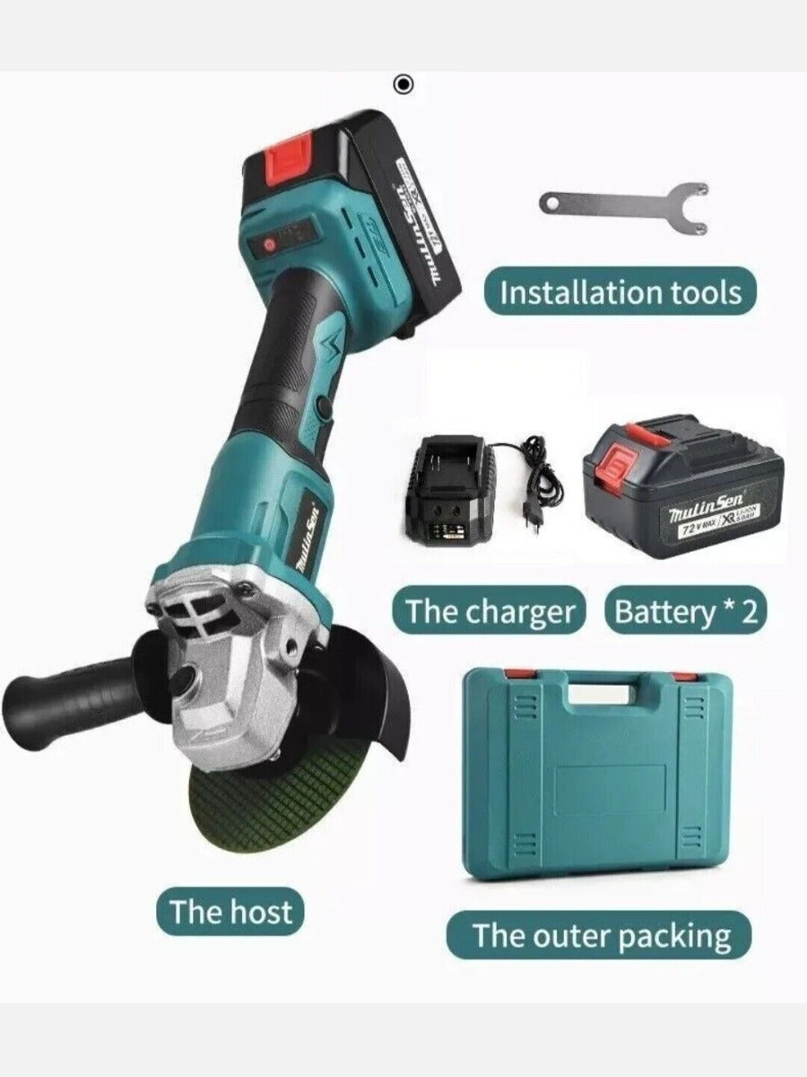 Smerigliatrice angolare flex a doppia batteria al litio con valigetta