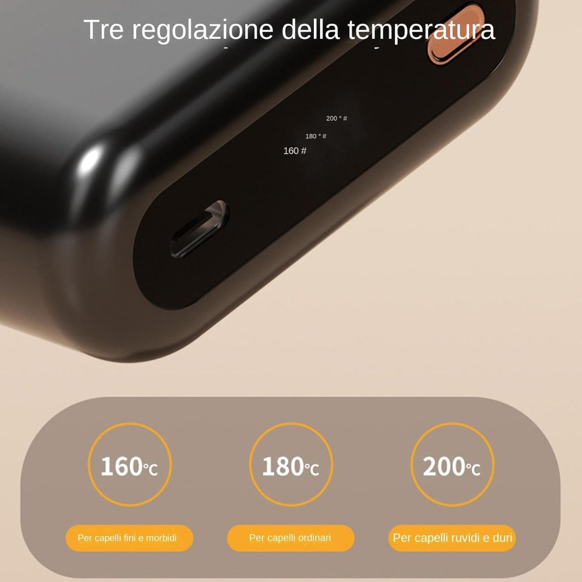 Spazzola per Lisciare i Capelli Senza Fili con Tecnologia Ionica, Pettine Riscaldato Portatile Ricaricabile con 3 Temperature