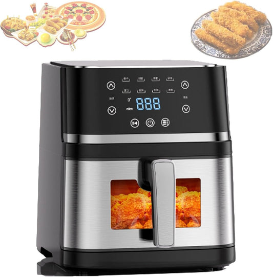 Friggitrice ad Aria 12 Litri Digitale, 2400W, 8 Programmi, Antiaderente