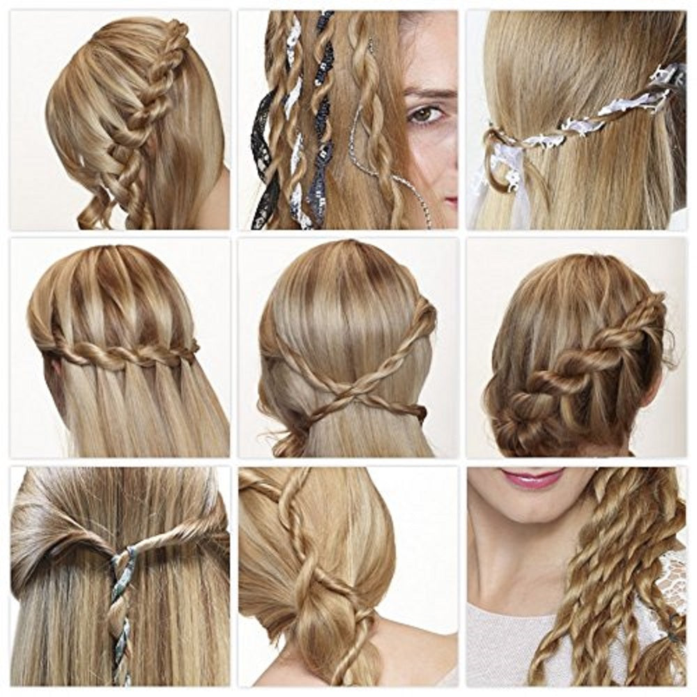 Piastra Accessorio Capelli Intreccia Trecce Elettrico Gold Twist Curler Intrecciatura