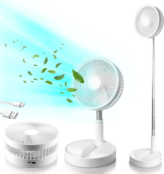 Ventilatore  tavolo e a piantana  pieghevole con batteria ricaricabile