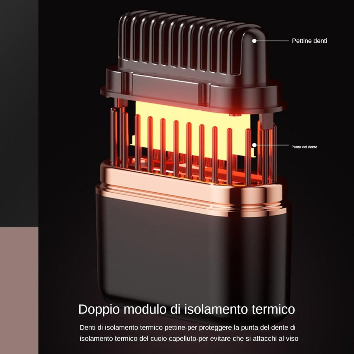 Spazzola per Lisciare i Capelli Senza Fili con Tecnologia Ionica, Pettine Riscaldato Portatile Ricaricabile con 3 Temperature