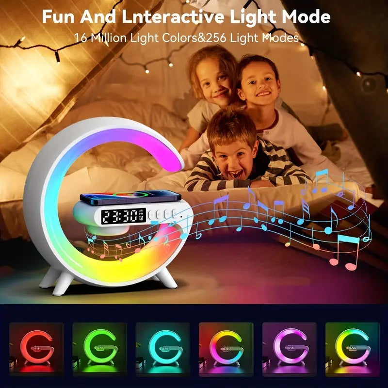 Lampada LED intelligente Bluetooth altoparlante caricabatterie wireless