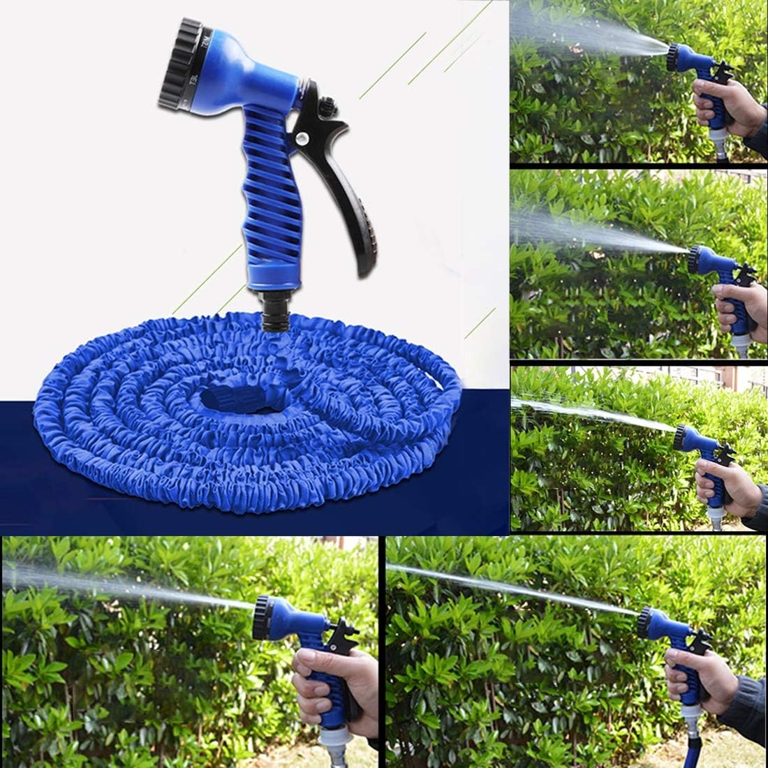 Tubo Estensibile da Giardino 30 Metri con Pistola a 7 Getti – Leggero, Compatto e Multifunzione
