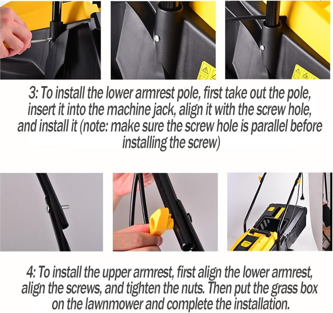 Tosaerba Elettrico 1.200 W con Larghezza di Taglio 32 cm, Altezza Regolabile, Cesto Erba 30 l, Pieghevole per Giardini Fino a 1.000 m²