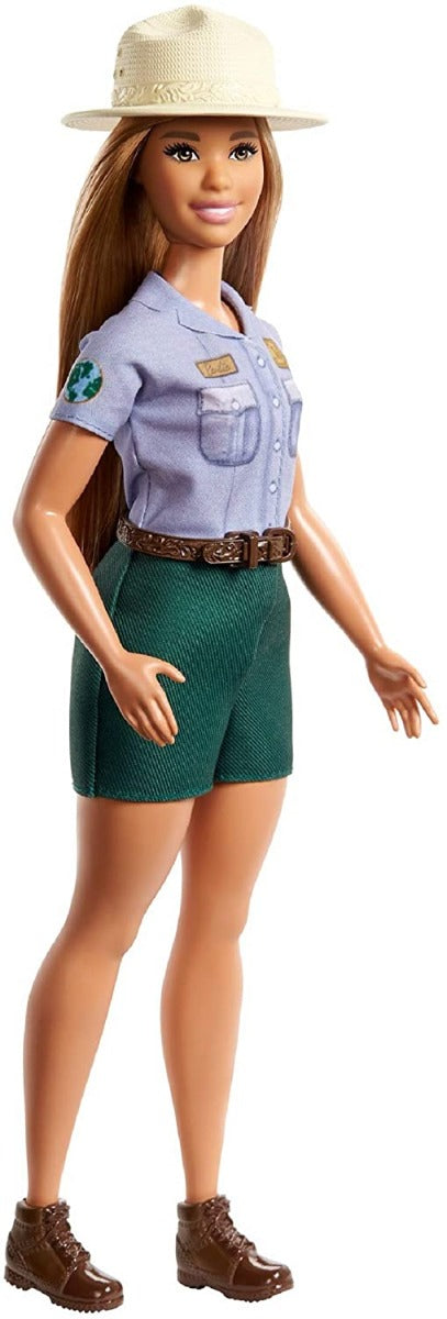 Barbie - Bambola Park Ranger Bionda Curvy Giocattolo da 30.5 cm con Vestito e Cappello di Paglia