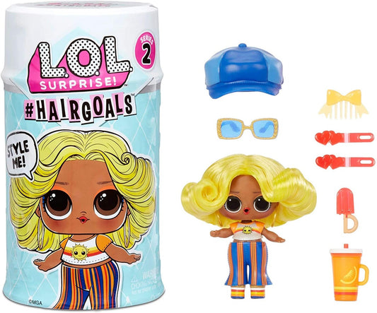 LOL Surprise Hairgoals Serie 2, 15 Sorprese all’Interno, Bambola a Sorpresa con Accessori & Capelli tutti da Pettinare, Cambia Colore, Da Collezionare