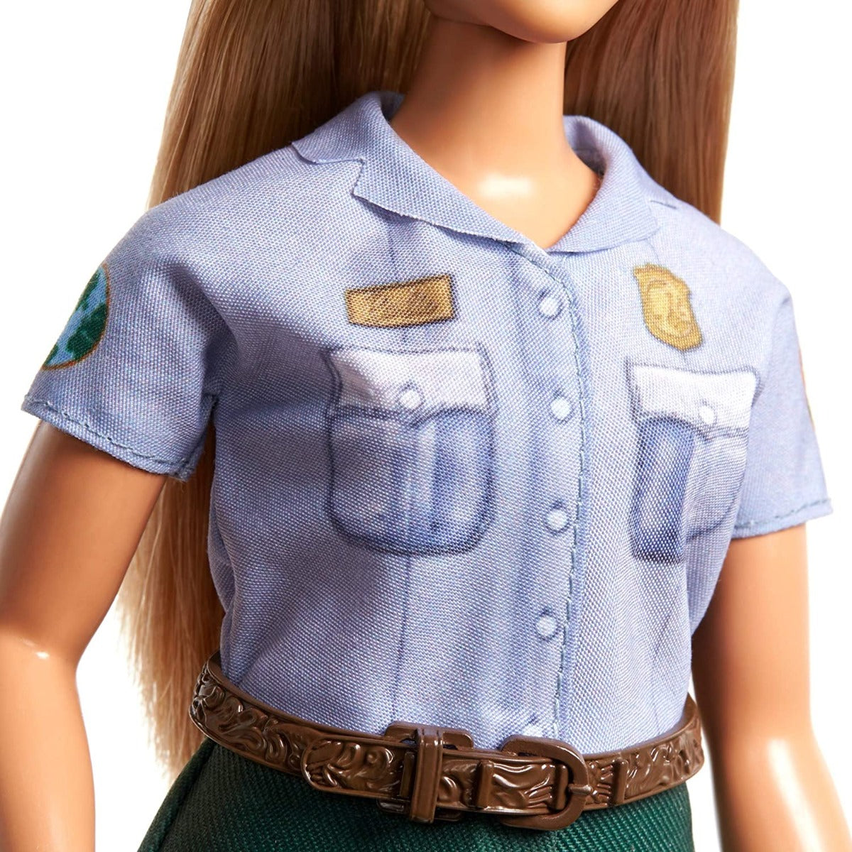 Barbie - Bambola Park Ranger Bionda Curvy Giocattolo da 30.5 cm con Vestito e Cappello di Paglia