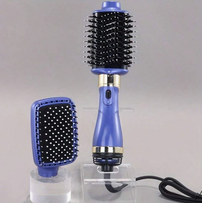 Asciugacapelli e Styler 2-in-1 Professionale - Spazzola Elettrica ad Aria Calda, Volumizzatore Rotante, Tecnologia Ionica, Regolazione del Calore