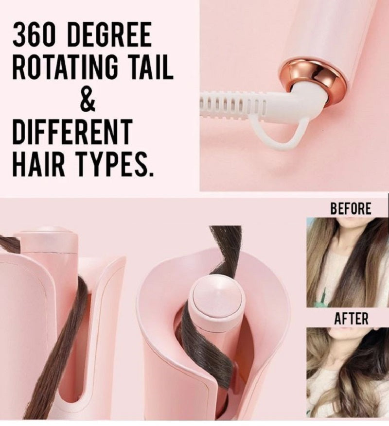 Ferro arricciacapelli automatica piastra per capelli ricci rotante automatico