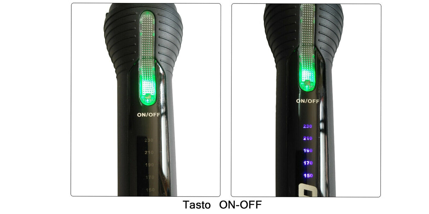 Ferro Arricciacapelli Afro 9mm Piastra Per Capelli Ricci 45w Gw-770