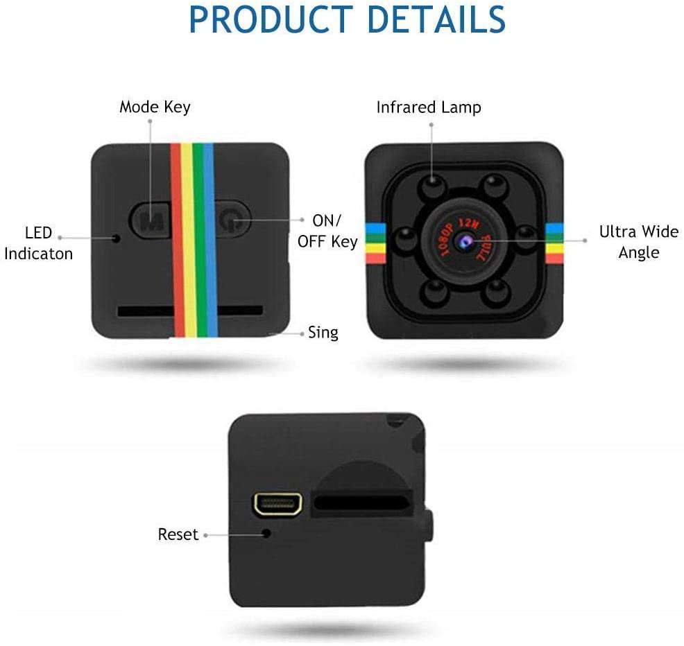 Mini videocamera HD per Visione Notturna