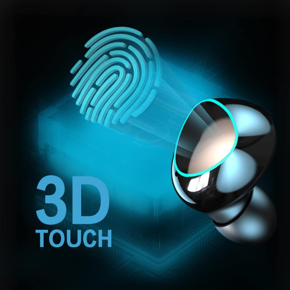 Auricolari Wireless Bluetooth 5.0 – Cuffie Mini Portatili con Cancellazione del Rumore CVC 8.0, Suono Stereo HD e Ricarica Rapida