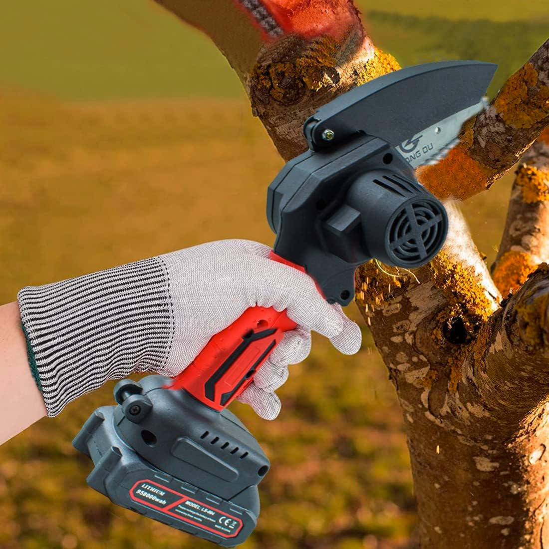 Mini motosega doppia batteria motosega elettrica da 48v più valigetta