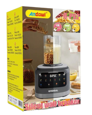 Frullatore Andowl 1,6L 800W Grigio – Potente e Versatile per Bevande e Preparazioni