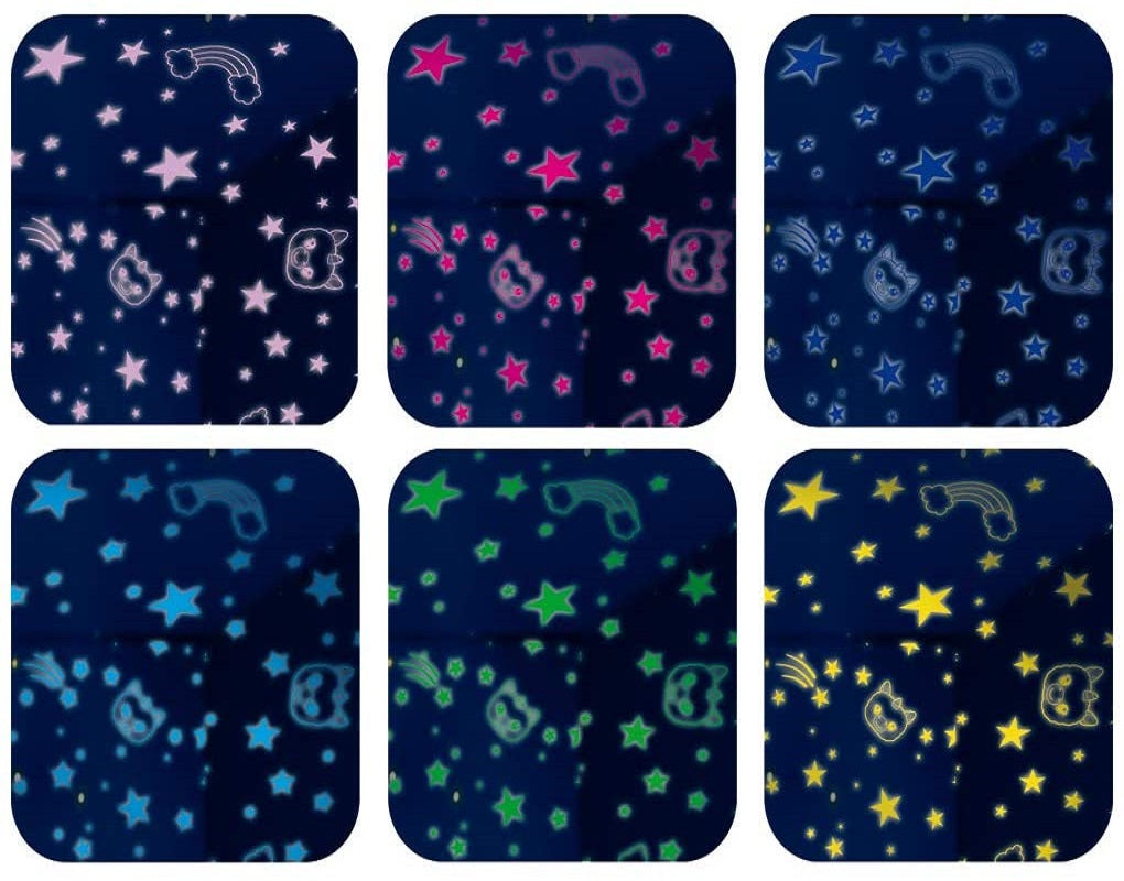 Puppy light Peluche Luminoso trasforma la tua stanza in un cielo notturno stellato sirena capelli rosa con luci notturne