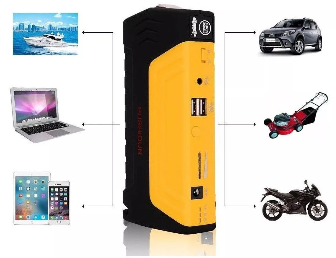 Jump starter avviatore batteria auto caricabatterie portatile emergenza 50800 mAh