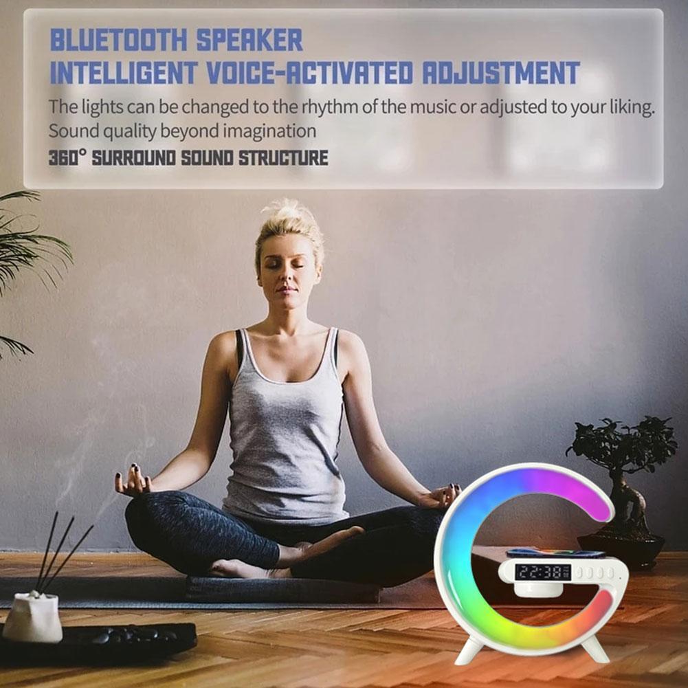 Lampada LED intelligente Bluetooth altoparlante caricabatterie wireless