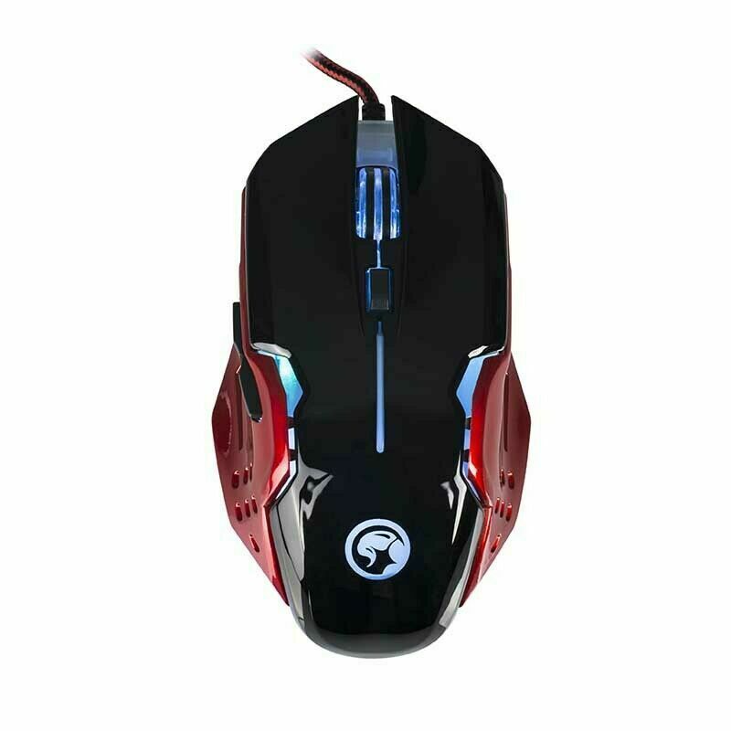 Kit- Marvo M416 Tappetino Gaming 28x24 Cm + Mouse nero  Per Con Cavo 2400dpi