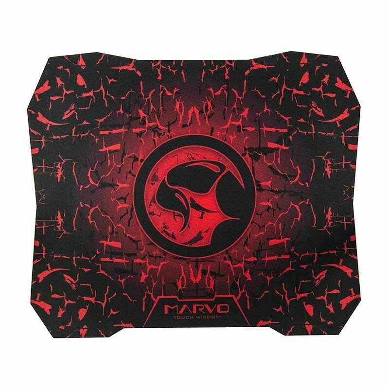 Kit- Marvo M416 Tappetino Gaming 28x24 Cm + Mouse nero  Per Con Cavo 2400dpi