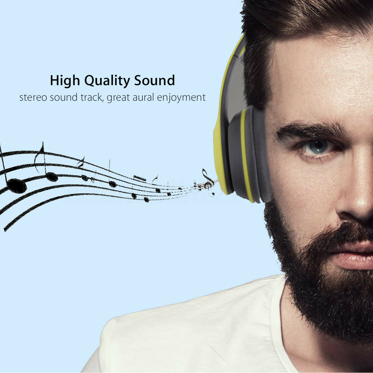 Cuffie bluetooth P47 wireless auricolari stereo pieghevoli fm microfono sport