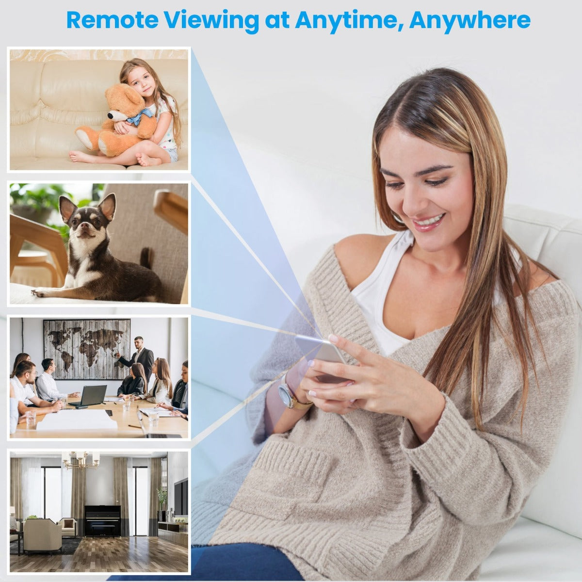 Mini telecamera wireless supporto remoto wifi hd webcam ir visione notturna smart camera