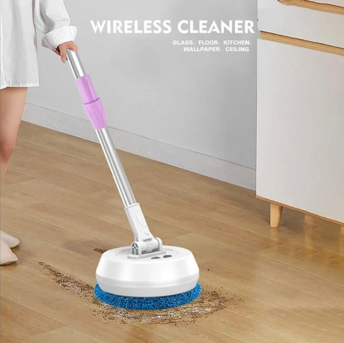 Macchina Intelligente Multiuso per Pulizia - Pulitore Portatile a Rotazione per Pavimenti, Vetri dell'Auto e Finestre di Casa