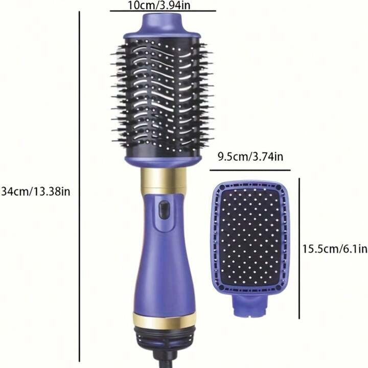 Asciugacapelli e Styler 2-in-1 Professionale - Spazzola Elettrica ad Aria Calda, Volumizzatore Rotante, Tecnologia Ionica, Regolazione del Calore